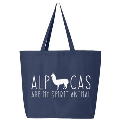 Alpacas Are My Spirit Animal Lama Llama Faith Peru Farm 25L Jumbo Tote