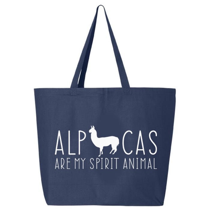 Alpacas Are My Spirit Animal Lama Llama Faith Peru Farm 25L Jumbo Tote