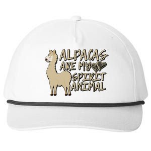 Alpacas Are My Spirit Animals Funny Llama Snapback Five-Panel Rope Hat