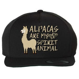 Alpacas Are My Spirit Animals Funny Llama Wool Snapback Cap