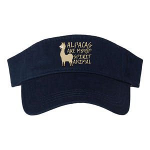 Alpacas Are My Spirit Animals Funny Llama Valucap Bio-Washed Visor