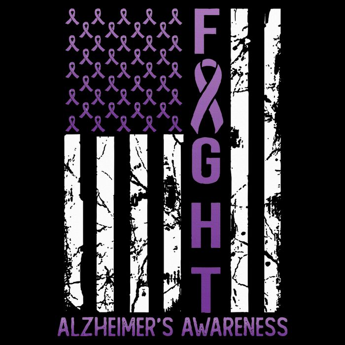 AlzheimerS Awareness Month Day Usa Flag Ribbon Purple Zip Tote Bag