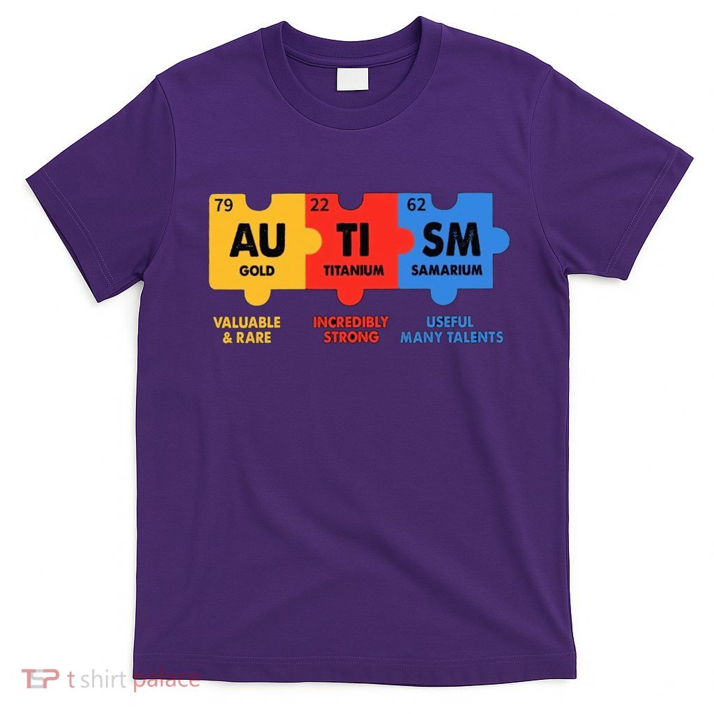Autism Awareness Mom Elets Periodic Table T-Shirt