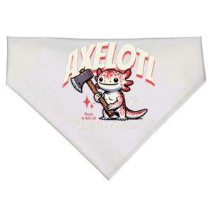 Axelotl Adorable Mayhem Funny Axolotl Animals Graphic USA-Made Doggie Bandana