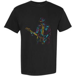 Abstract Art Musician Music Band Bass Player Garment-Dyed Heavyweight T-Shirt