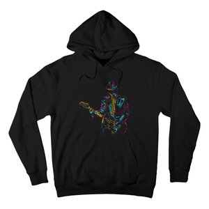 Abstract Art Musician Music Band Bass Player Hoodie