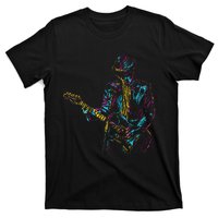 Abstract Art Musician Music Band Bass Player T-Shirt