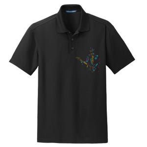 Abstract Art Musician Music Band Bass Player Dry Zone Grid Polo