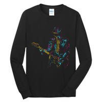 Abstract Art Musician Music Band Bass Player Tall Long Sleeve T-Shirt