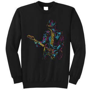 Abstract Art Musician Music Band Bass Player Tall Sweatshirt