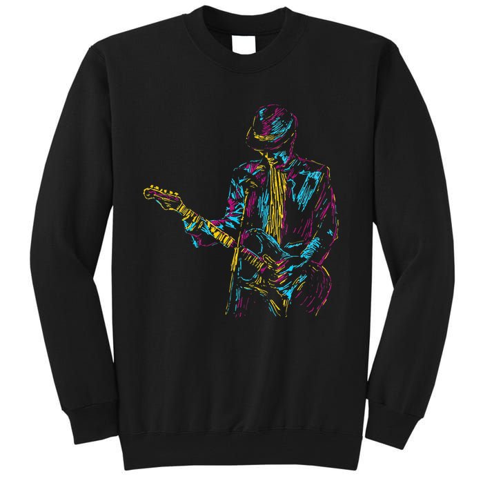 Abstract Art Musician Music Band Bass Player Tall Sweatshirt