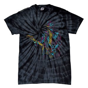 Abstract Art Musician Music Band Bass Player Tie-Dye T-Shirt