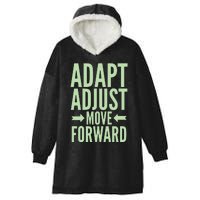 Adapt Adjust Move Forward Hooded Wearable Blanket