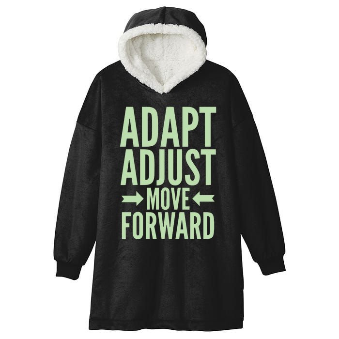 Adapt Adjust Move Forward Hooded Wearable Blanket