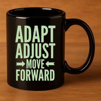 Adapt Adjust Move Forward 11oz C Handle Ceramic Mug