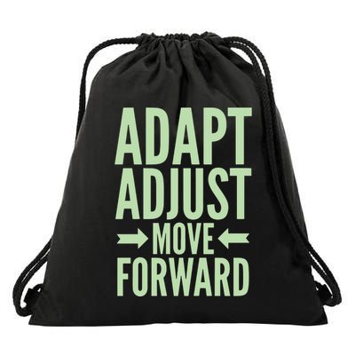 Adapt Adjust Move Forward Drawstring Bag
