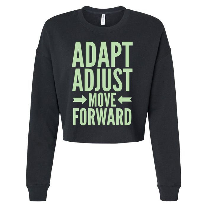 Adapt Adjust Move Forward Cropped Pullover Crew