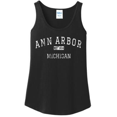 Ann Arbor Michigan MI Vintage Ladies Essential Tank