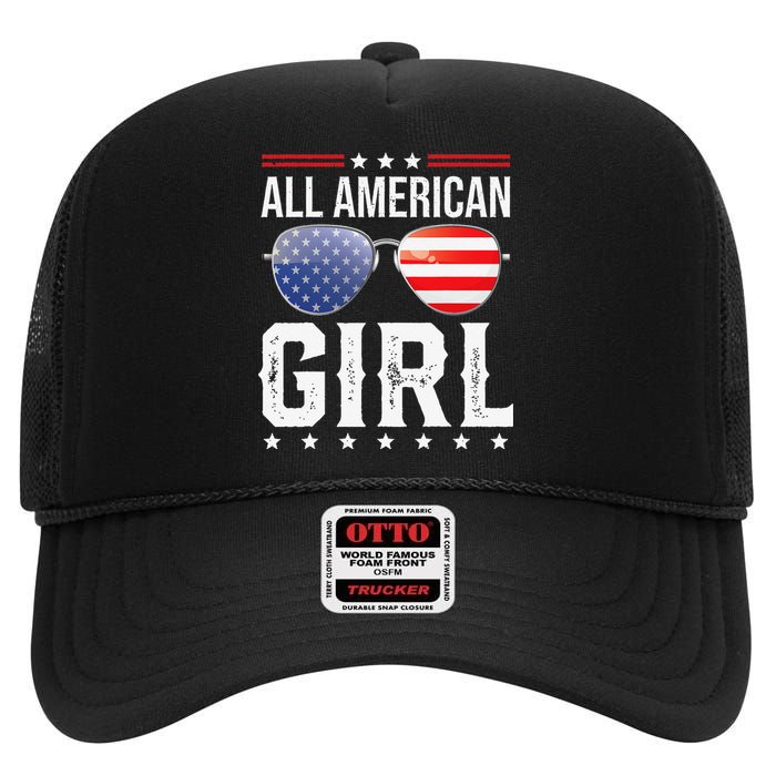 All American Matching Family Fourth 4th of July High Crown Mesh Back Trucker Hat