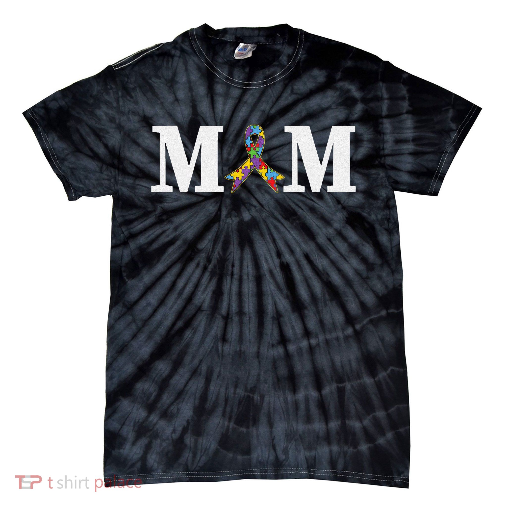 Autism Awareness Mother Son Family Autistic Autism Mom Tie-Dye T-Shirt