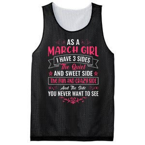 As An March Girl Mesh Reversible Basketball Jersey Tank