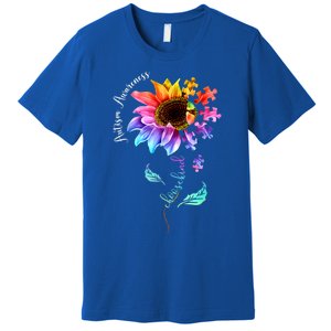 Autism Awareness Mom Choose Kind Autism Funny Gift Premium T-Shirt