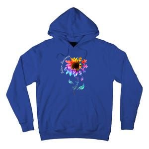 Autism Awareness Mom Choose Kind Autism Funny Gift Tall Hoodie