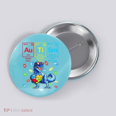 Autism Awareness Mom Elets Periodic Table Button