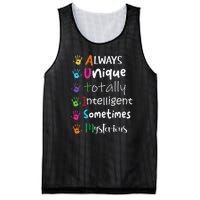 Autism Awareness Mom Autism Always Unique Intelligent Mesh Reversible Basketball Jersey Tank