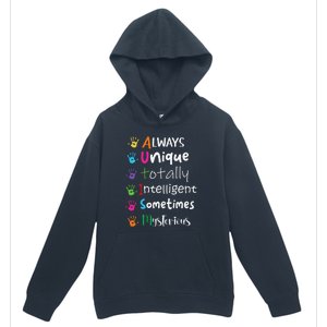 Autism Awareness Mom Autism Always Unique Intelligent Urban Pullover Hoodie