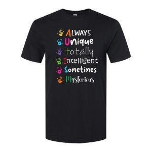 Autism Awareness Mom Autism Always Unique Intelligent Softstyle CVC T-Shirt