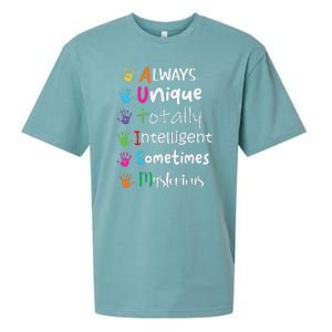 Autism Awareness Mom Autism Always Unique Intelligent Sueded Cloud Jersey T-Shirt