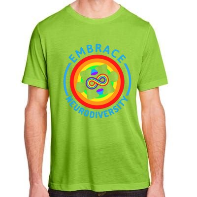 Autism Awareness Month Embrace Neurodiversity Tee Gift Adult ChromaSoft Performance T-Shirt