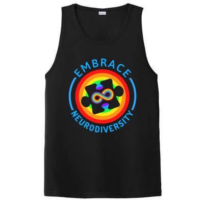 Autism Awareness Month Embrace Neurodiversity Tee Gift PosiCharge Competitor Tank