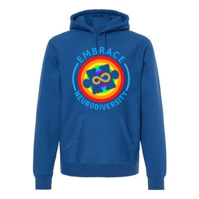 Autism Awareness Month Embrace Neurodiversity Tee Gift Premium Hoodie