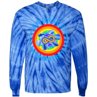 Autism Awareness Month Embrace Neurodiversity Tee Gift Tie-Dye Long Sleeve Shirt