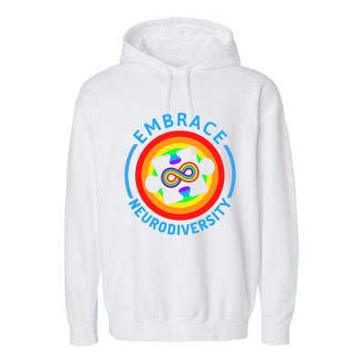 Autism Awareness Month Embrace Neurodiversity Tee Gift Garment-Dyed Fleece Hoodie