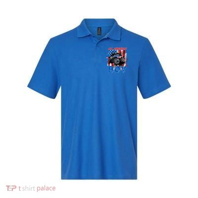 All American Monster Truck Patriotic Usa Flag July 4th Cute Gift Polo