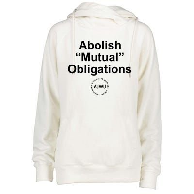 Auwu Abolish Mutual Obligations Womens Funnel Neck Pullover Hood