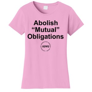 Auwu Abolish Mutual Obligations Women's T-Shirt