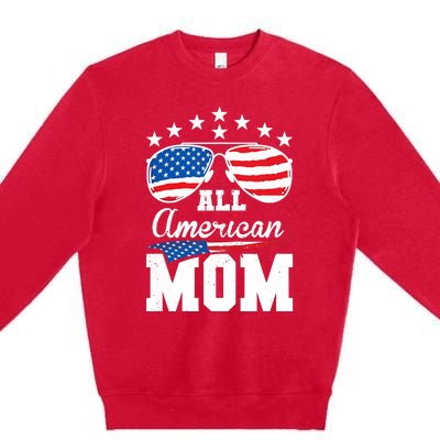 All American Mom 4th of July Matching Family Premium Crewneck Sweatshirt