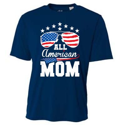 All American Mom 4th of July Matching Family Cooling Performance Crew T-Shirt