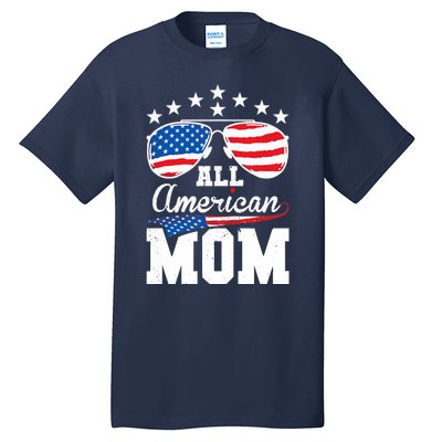 All American Mom 4th of July Matching Family Tall T-Shirt