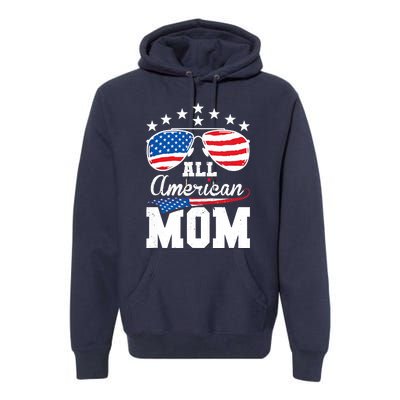 All American Mom 4th of July Matching Family Premium Hoodie