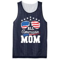 All American Mom 4th of July Matching Family Mesh Reversible Basketball Jersey Tank