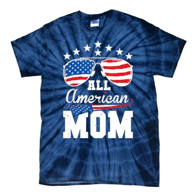 All American Mom 4th of July Matching Family Tie-Dye T-Shirt