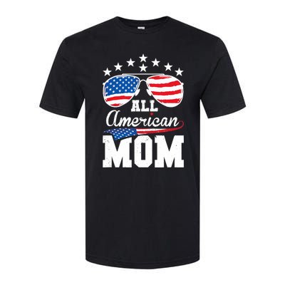 All American Mom 4th of July Matching Family Softstyle CVC T-Shirt