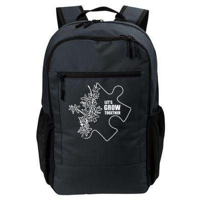 Autistic Awareness Month Let's Grow Together Autism Day Gift Daily Commute Backpack