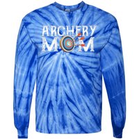 Archery Archer Mom Target Proud Parent Bow Arrow Gift Tie-Dye Long Sleeve Shirt