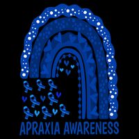 Apraxia Awareness Month Wear A Blue Ribbon In May Rainbow Gift Backpack